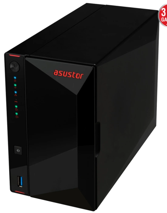 ASUSTOR AS5202T 2 SLOT 2GB DDR4 3.5 NAS DEPOLAMA ÜNİTESİ