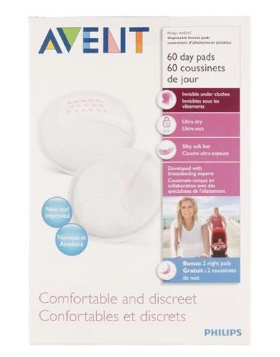 Avent Tek kullanımlık Göğüs Pedi 60lı