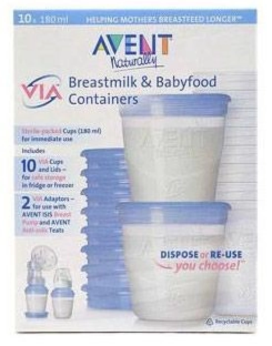 Avent Via Anne Sütü Kaplari (10 Adet) (8710103701330)