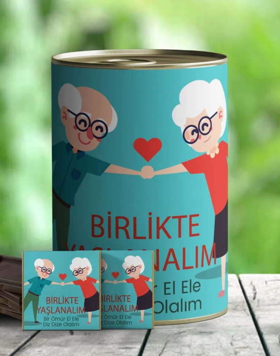 Birlikte Yaşlanalım İlginç Çikolata Konservesi