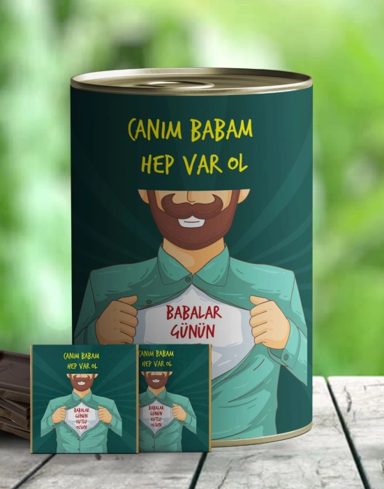 Canım Babam Çikolata Hediye Konservesi