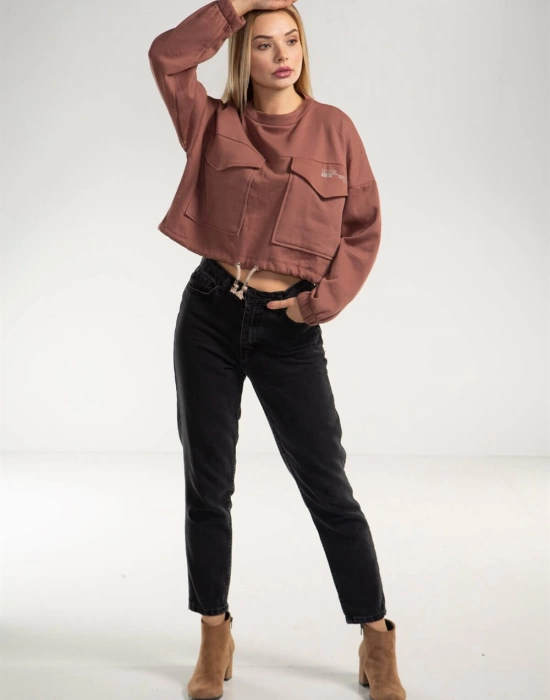 Cepli Crop Sweatshirt - TOPRAK