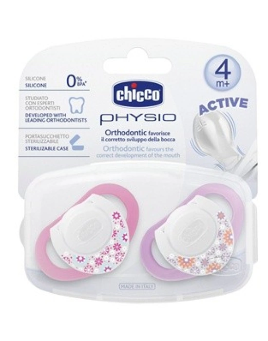 Chicco Emzik Physio Pembe Silikon 4m+ 2li