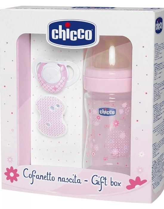 Chicco Yenidoğan Hediye Seti Kaucuk - Pembe