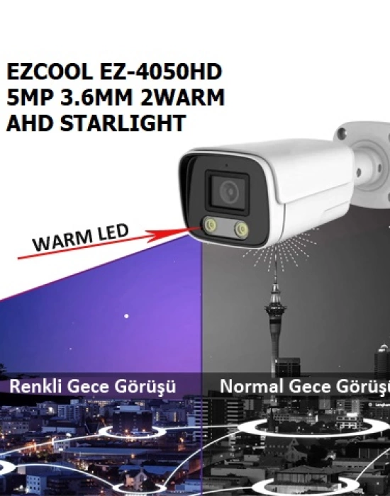 EZCOOL EZ-4050HD 5MP 3.6MM 2WARM AHD STARLIGHT