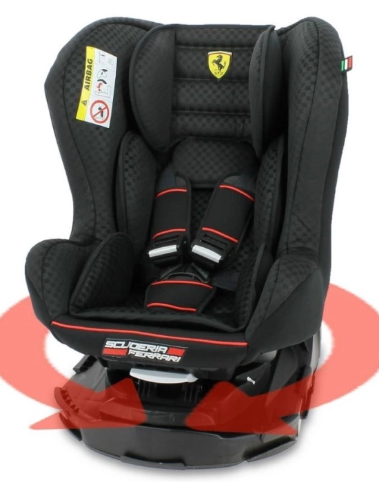 Ferrari Revo 0-25 Kg 360 Derece Dönebilen Oto Koltuğu - Siyah 3507460080247