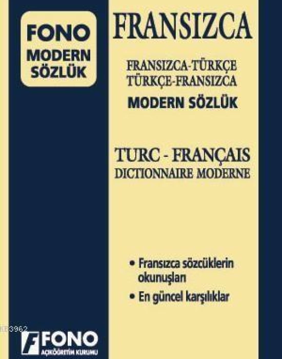 Fransızca Modern Sözlük; Fransızca-Türkçe / Türkçe-Fransızca