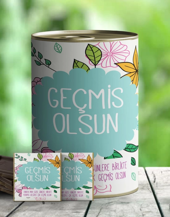 Geçmiş Olsun Hediyelik Çikolata Konservesi