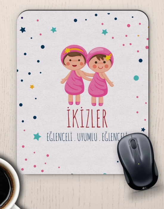 İkizler Burçlarına Özel Sevimli Mouse Pad