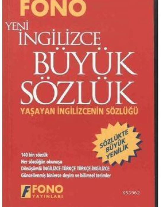 İngilizce / Türkçe - Türkçe / Yeni İngilizce Büyük Sözlük