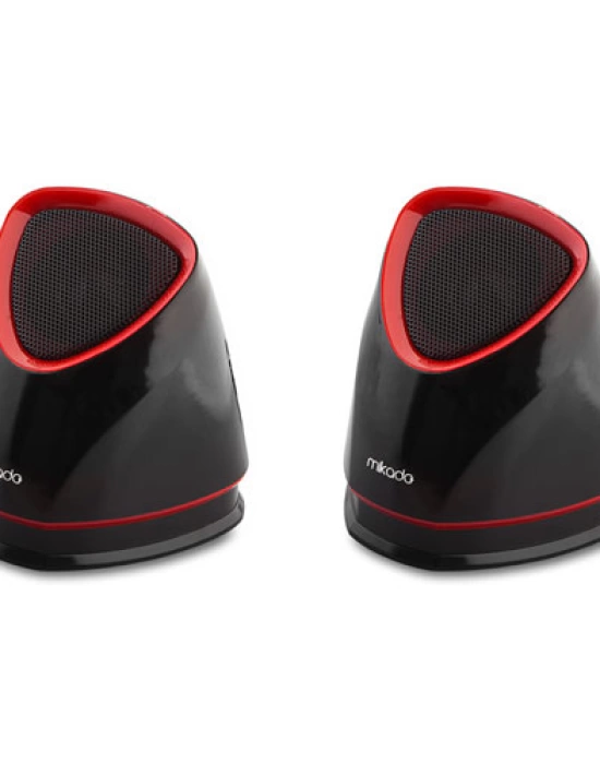 MİKADO MD-158 2.0 SİYAH/KIRMIZI USB SPEAKER