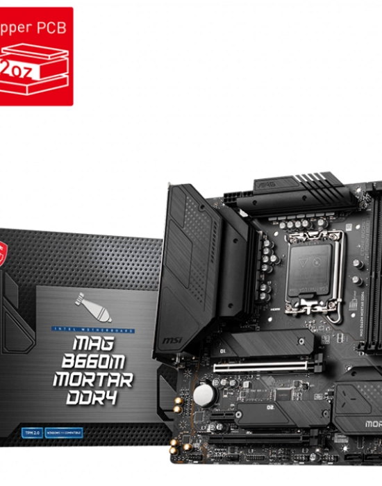 MSI MAG B660M MORTAR DDR4 4800(OC) Mhz MATX 1700p