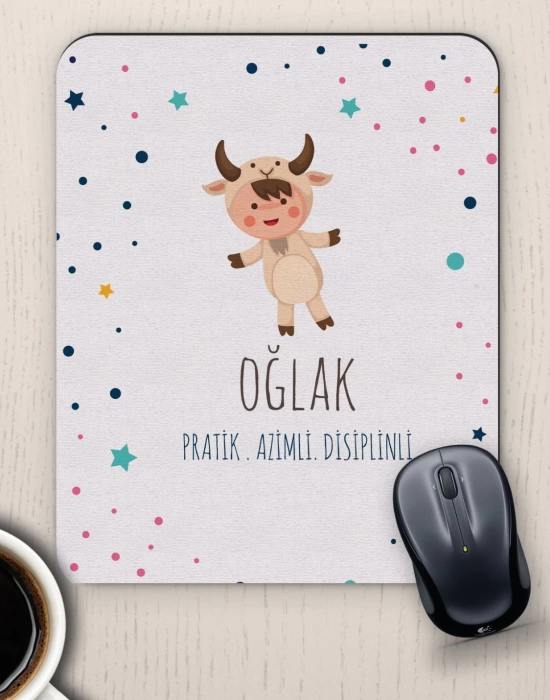 Oğlak Burçlarına Özel Sevimli Mouse Pad