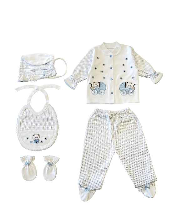 Sema Bebe 5li Set - Açık Mavi