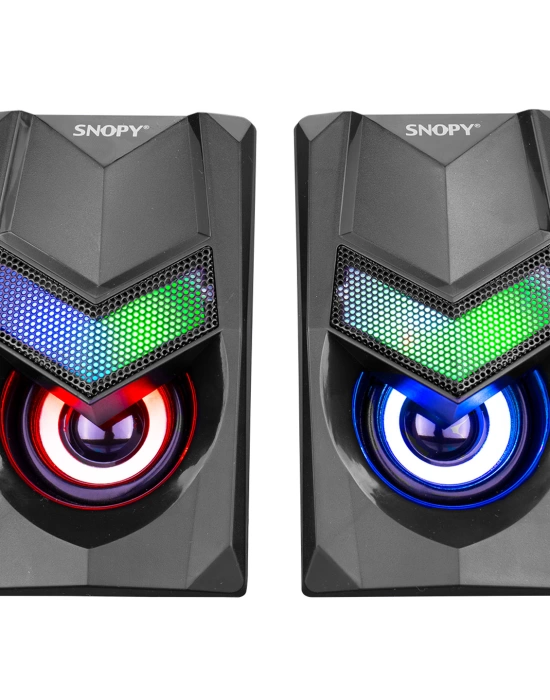 SNOPY SN-X25 2.0  RGB IŞIKLI 3WX2SİYAH USB SPEAKER