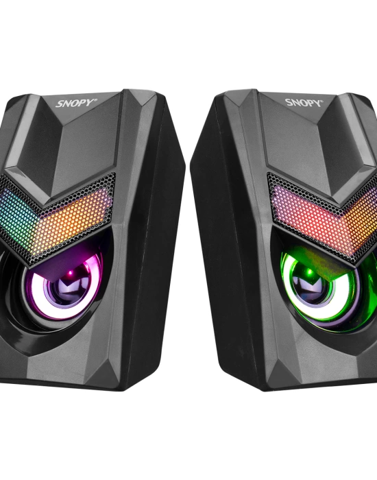 SNOPY SN-X25 2.0  RGB IŞIKLI 3WX2SİYAH USB SPEAKER