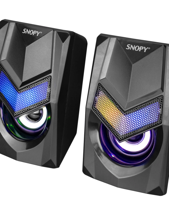 SNOPY SN-X25 2.0  RGB IŞIKLI 3WX2SİYAH USB SPEAKER