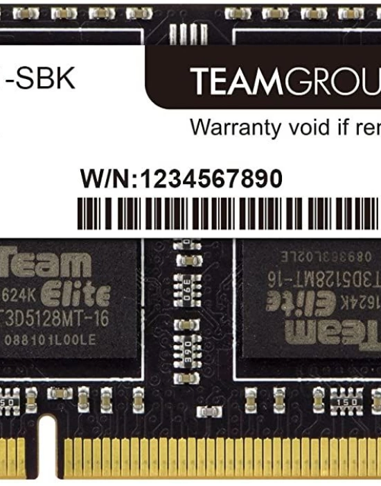 Team Elite 8GB (1x8GB) 1600MHz CL11 DDR3 Notebook SODIMM Ram (TED3L8G1600C11-S01)