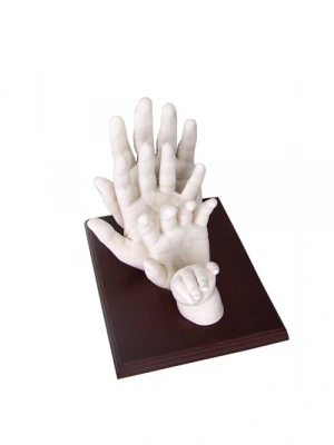 Anne Baba Çocuk Minik Heykel Aile Seti