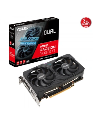 ASUS DUAL-RX6500XT-O4G 4GB GDDR6 HDMI DP 64BİT