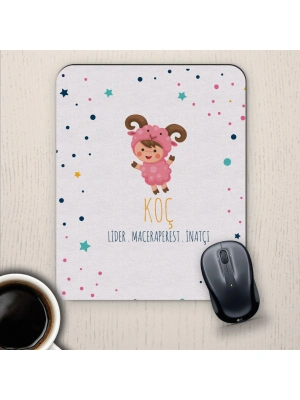 Koç Burçlarına Özel Sevimli Mouse Pad