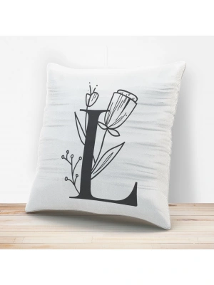 L Harfi Tasarımlı Yastık Kılıfı