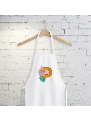 P Harfi Tasarımlı Mutfak Önlüğü