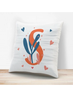 S Harfi Tasarımlı Yastık Kılıfı