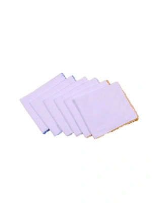 Sema Bebe Penye Bebek Mendil Çiftkat 6lı Paket - RENKLİ