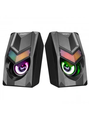SNOPY SN-X25 2.0  RGB IŞIKLI 3WX2SİYAH USB SPEAKER