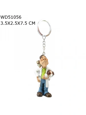 Veteriner Figürlü Biblo Heykel Anahtarlık