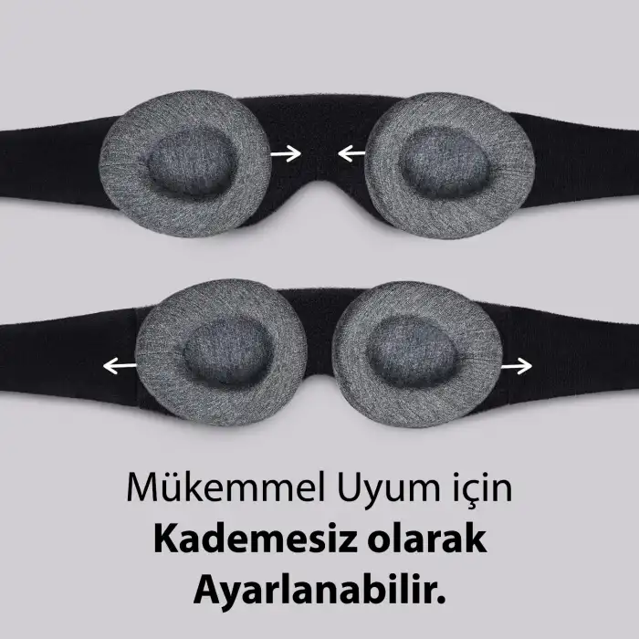%100 Işık Engelleyen Trend Zero Uyku Maskesi - Erkek ve Kadın için Rahat ve Ayarlanabilen Göz Bandı