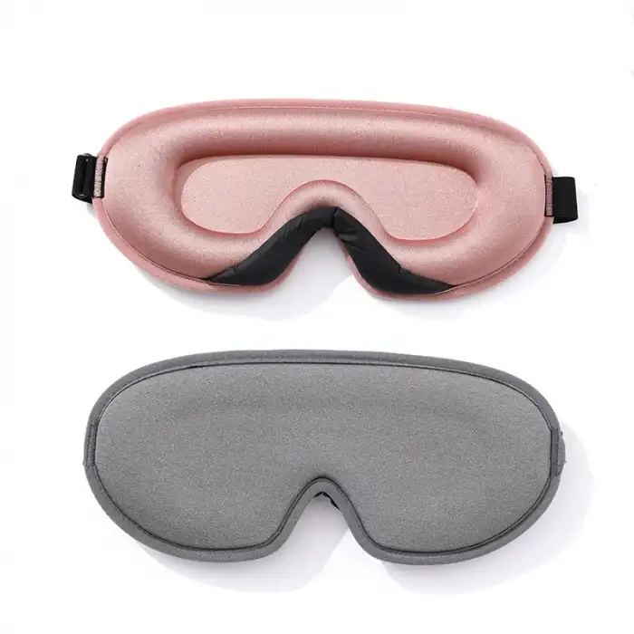 %100 Işık Geçirmez Trend Lüks Uyku Maskesi Gri - Ayarlı Yumuşak Dolgulu Nefes Alabilen Göz Bandı