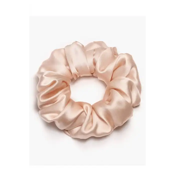 %100 Saf Dut İpek Kadın Scrunchie Saç Tokası Pembe - Yumuşak Rahat Uyku için Simit Lastikli Toka