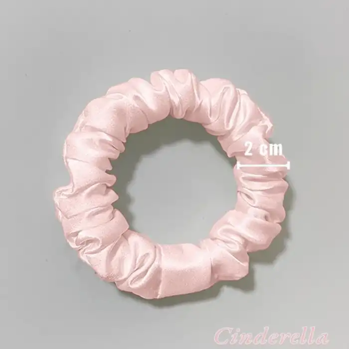 %100 Saf Dut İpek Kadın Scrunchie Saç Tokası Pembe - Yumuşak Rahat Uyku için Simit Lastikli Toka