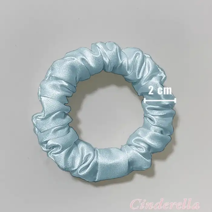 %100 Saf Dut İpek Kadın Scrunchie Saç Tokası Vizon Gri - Yumuşak Rahat Uyku için Simit Lastikli Toka