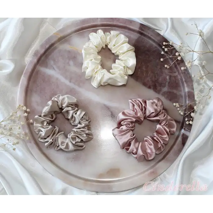 %100 Saf Dut İpek Kadın Scrunchie Saç Tokası - Yumuşak Rahat Uyku için Simit Lastikli Toka Model-2