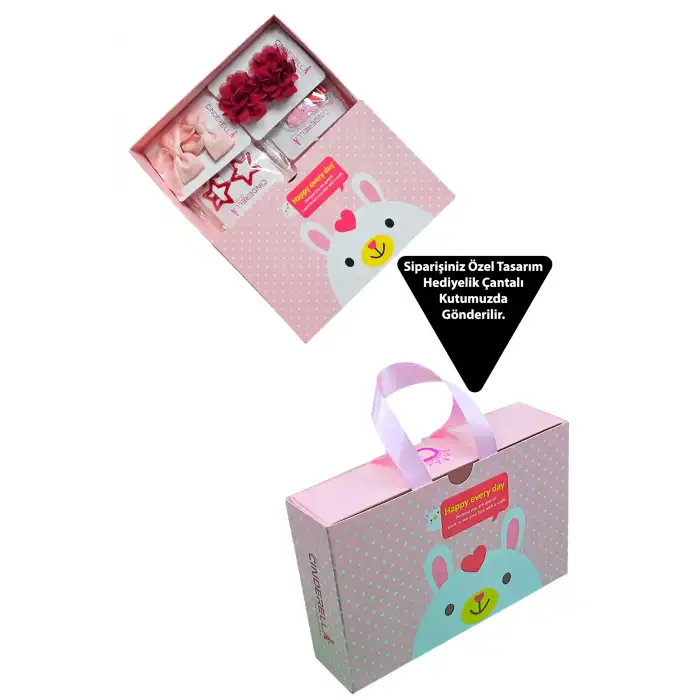 10lu Hello Kitty Kız Çocuk Toka Seti - Hediyelik Yılbaşı Doğum Günü Peluş Çıtçıt Pens Saç Tokası