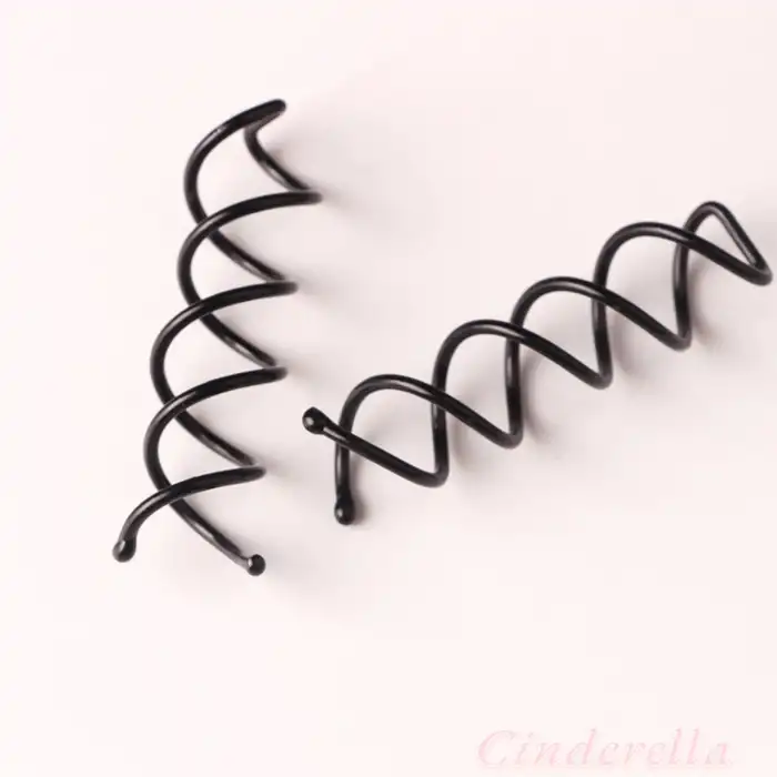 2li Mucizevi Spin Topuz Tokası Siyah - Gizli Saç Aksesuarı Topuz Tokası