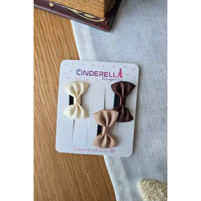 3lü Fiyonklu Yumuşak Saçsız Bebek Tokası - Az Saçlı Kız Bebek Toka Seti Çıtçıtlı Yenidoğan Tokası