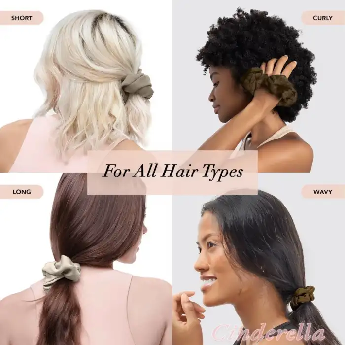 5li Paket Karışık Renkli Scrunchie Toka Seti - Günlük Kullanım Kız Simit Lastikli Toka