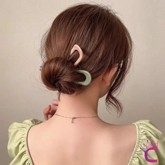 5li U Tasarım Kadın Saç Topuz Tokası 11.5 cm - Klasik Çubuk Toka Saç Çubuğu Aksesuar Toka Seti