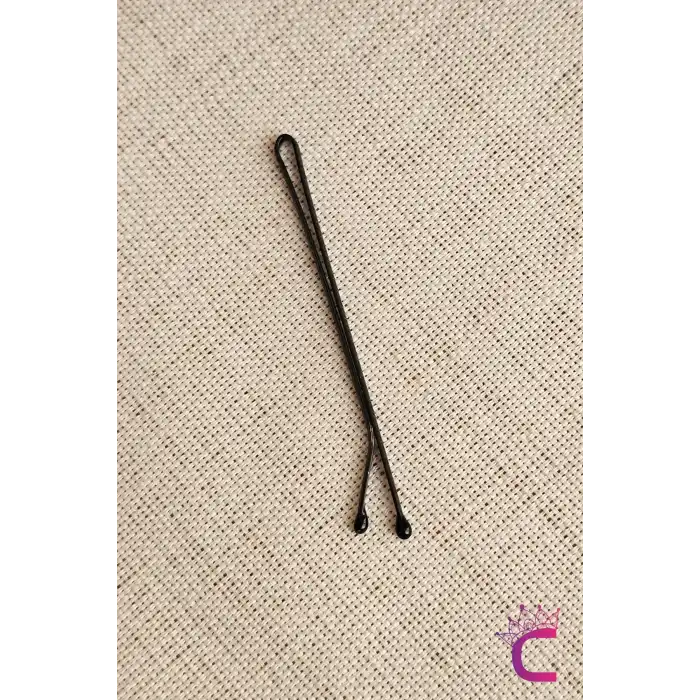 50li Dayanıklı Siyah Kalın Tel Toka 5.5 cm - Yumuşak Uçlu Acıtmaz Kadın Tel Saç Tokası