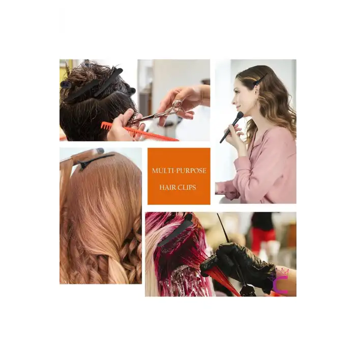 6lı Soft Mat Saç Makyaj Cilt Bakımı Klips Timsah Pens Toka Seti - Kuaför Maşa Fön Dalga Saç Tutucu