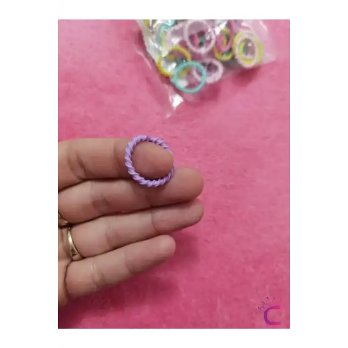 100lü Tırtıklı Yumuşak Acıtmaz Renkli Bebek Lastik Toka Seti - Çocuk Esnek Lastikli Örgü Saç Tokası