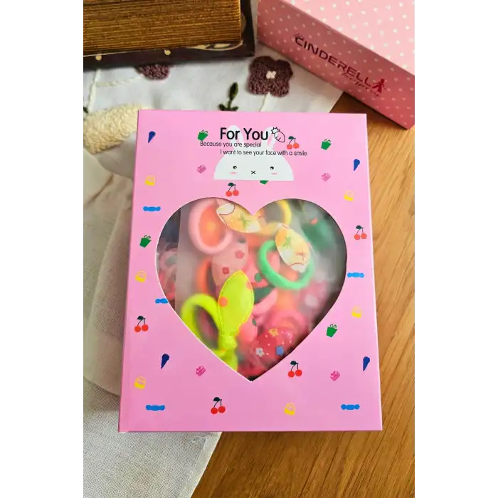 301 Parça Hediyelik Kutulu Kız Çocuk Toka Seti - Kelebekli Çıtçıt Tavşan Lastik Bebek Saç Tokası