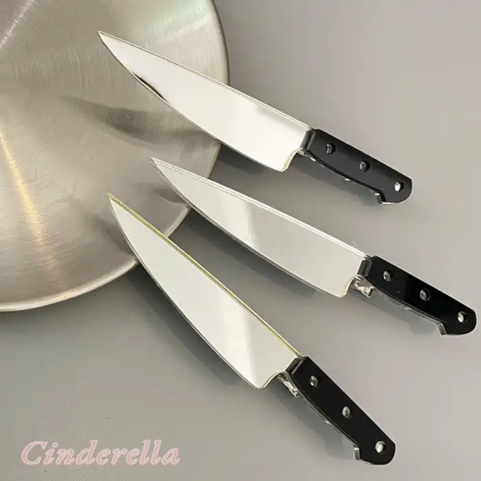 Aşçı Şef Bıçağı Tasarım Yaratıcı Pens Saç Tokası - Gothic ve Anime Saç Tokası