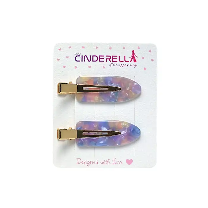 Asetat İz Yapmayan 2li Saç Makyaj Cilt Bakımı Klips Toka Seti - Kadın Kuaför Pens Saç Tokası Renk-1