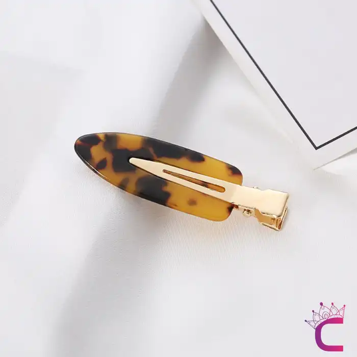 Asetat İz Yapmayan 2li Saç Makyaj Cilt Bakımı Klips Toka Seti - Kadın Kuaför Pens Saç Tokası Renk-2