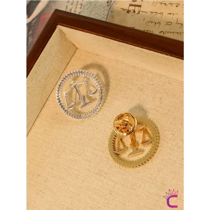 Avukat Hakim Savcı Adalet Terazi Yaka Rozeti Broş Gümüş - Hediyelik Cübbe Ceket Yaka İğnesi Broş